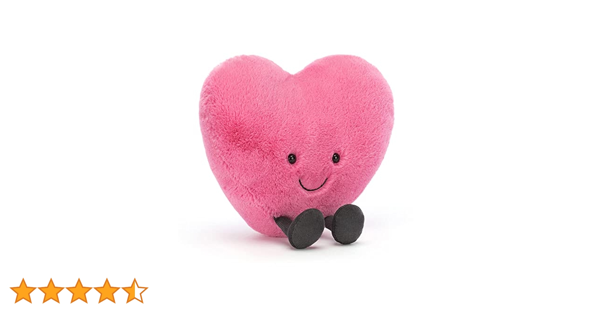 Amazon.co.jp: Jellycat Amuseables ピンクハートぬいぐるみ
